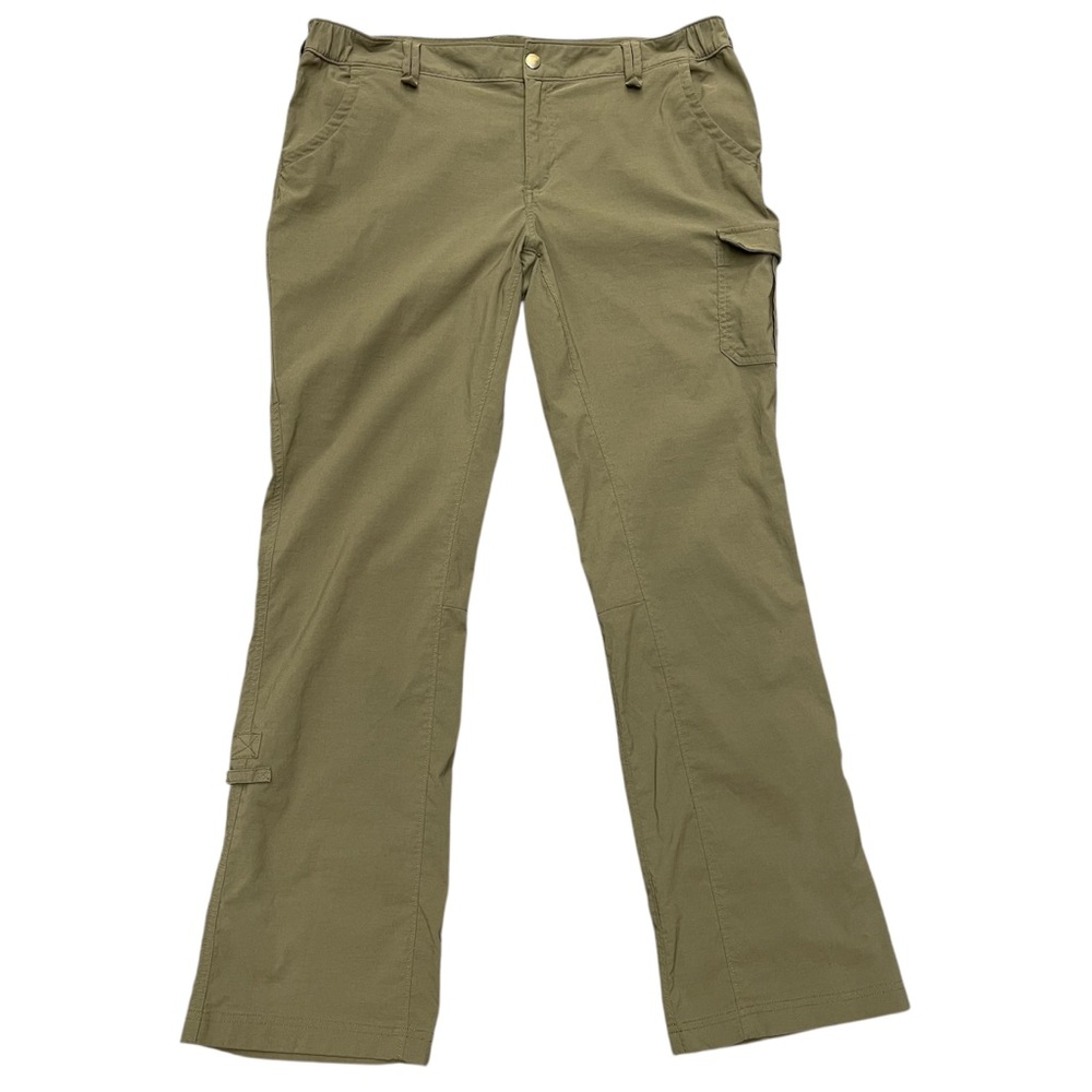 Duluth Trading Dry On The Fly Convertible Pants Womens 16x33 Green Roll Up 56958
